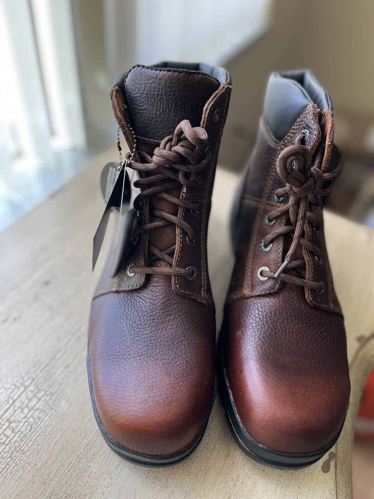 Wolverine Marquette 6” Walnut Steel Toe Work Boots. Size 11 M. eBay