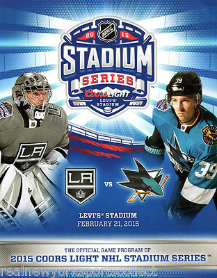 2015 STADIUM SERIES LOS ANGELES KINGS VS SAN JOSE SHARKS PROGRAM GABORIK  BONUS
