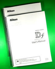 Owners Manual for Nikon Df Camera 396 Pages W/Clear Covers