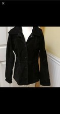 Helium Suede Black Leather Jacket Size Medium