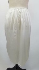 Vintage Wonder Maid Womens Half Slip Size Small Side Slit Ivory 24" USA Made