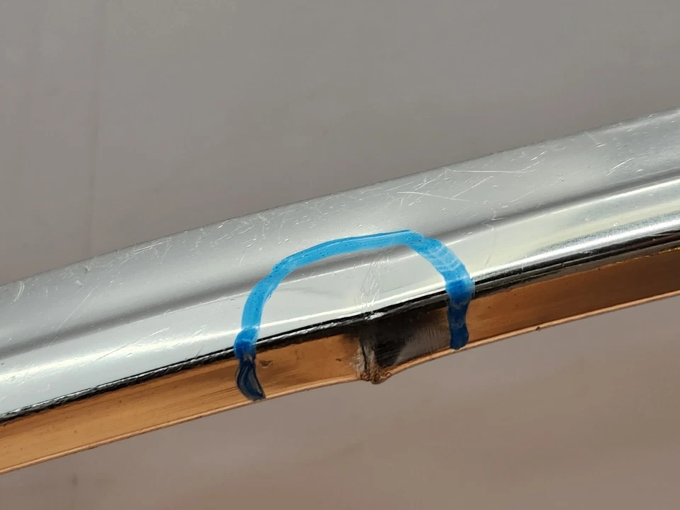 ✅82-88 OEM BMW E28 528e 535 puerta trasera lado pasajero exterior cubierta cromada* Foto 4 de 4