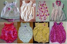 Lots Of Girl's 9 M 6-9 Months One Piece Outfits Rompers Carter's Others Ur Pick