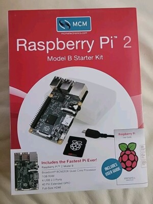 Raspberry Pi 2 Model B Starter Kit W Case Memory Card And More