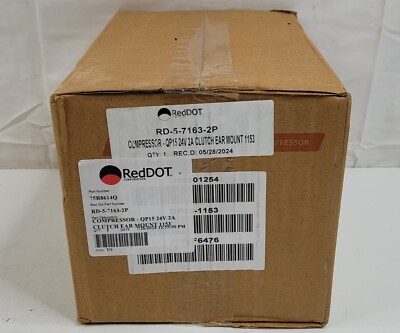 QUE Compressor Model QP15HD 24V 2Gr R134a w/ D Head Style 75R8614Q RD-5-7163-2P