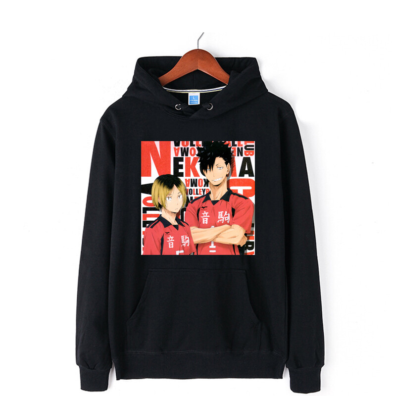 Haikyuu!! Kuroo Tetsurou Kozume Kenma Hoodies Coat Sweater 100% Cotton