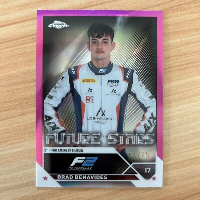 2023 Topps Chrome Formula Brad Benavides Future Stars Pink Refractor /75 F2 #89