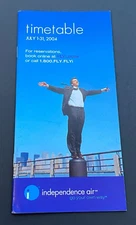 Independence Air Timetable Effective July 1, 2004