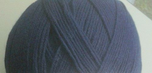 Acryl - Riesenknäuel- 400g- 1200 m- dunkelblau- Handarbeits+ Bastel- Wolle