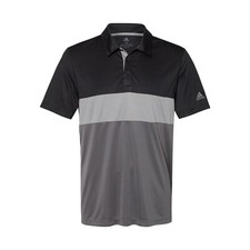 Adidas NEW  Mens Merch Block Polo Shirt A236 Black/Grey Three Grey Five 2XL $65