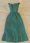 Barbie Vintage Quick Curl Turquoise Fitted Maxi Or Dress 1975