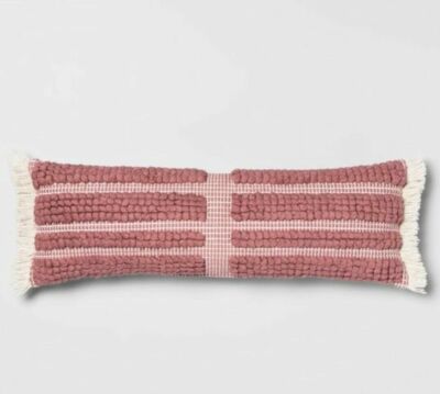 pink long pillow