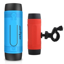 Portable Bicycle Speaker with LED Flashlight Bluetooth Music Player Power Bank