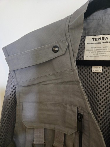 Chaleco fotográfico profesional Tenba gris - talla mediana - Imagen 9 de 9