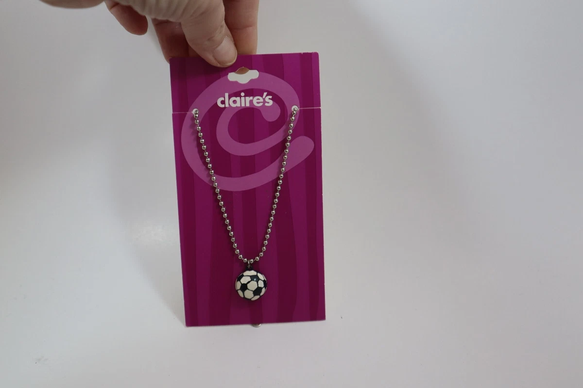 GD soccer ball 3D pendant charm NECKLACE claire's jewelry | eBay