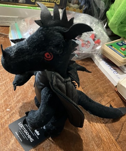 ๐ฅ Elder Scrolls V Skyrim Alduin Plush Bethesda Loot Crate NEW w/ Tags 2021 - Picture 3 of 9