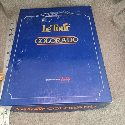 1984 Le Tour Colorado State Map Board Game Trivia Vintage EUC 100% COMPLETE