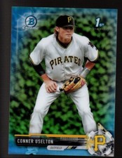 2017 Bowman Chrome Draft SKY BLUE REFRACTOR #BDC81 Conner Uselton SERIAL 326/399