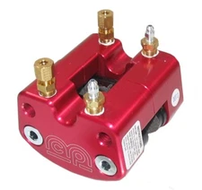 MCP BRAKE CALIPER W/PADS FOR .50-.65" DISCS,RED,MICRO-SPRINT,MINI,MIDGET