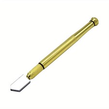 Precision Glass Cutter with Diamond Tip: Anti-slip Metal Handle
