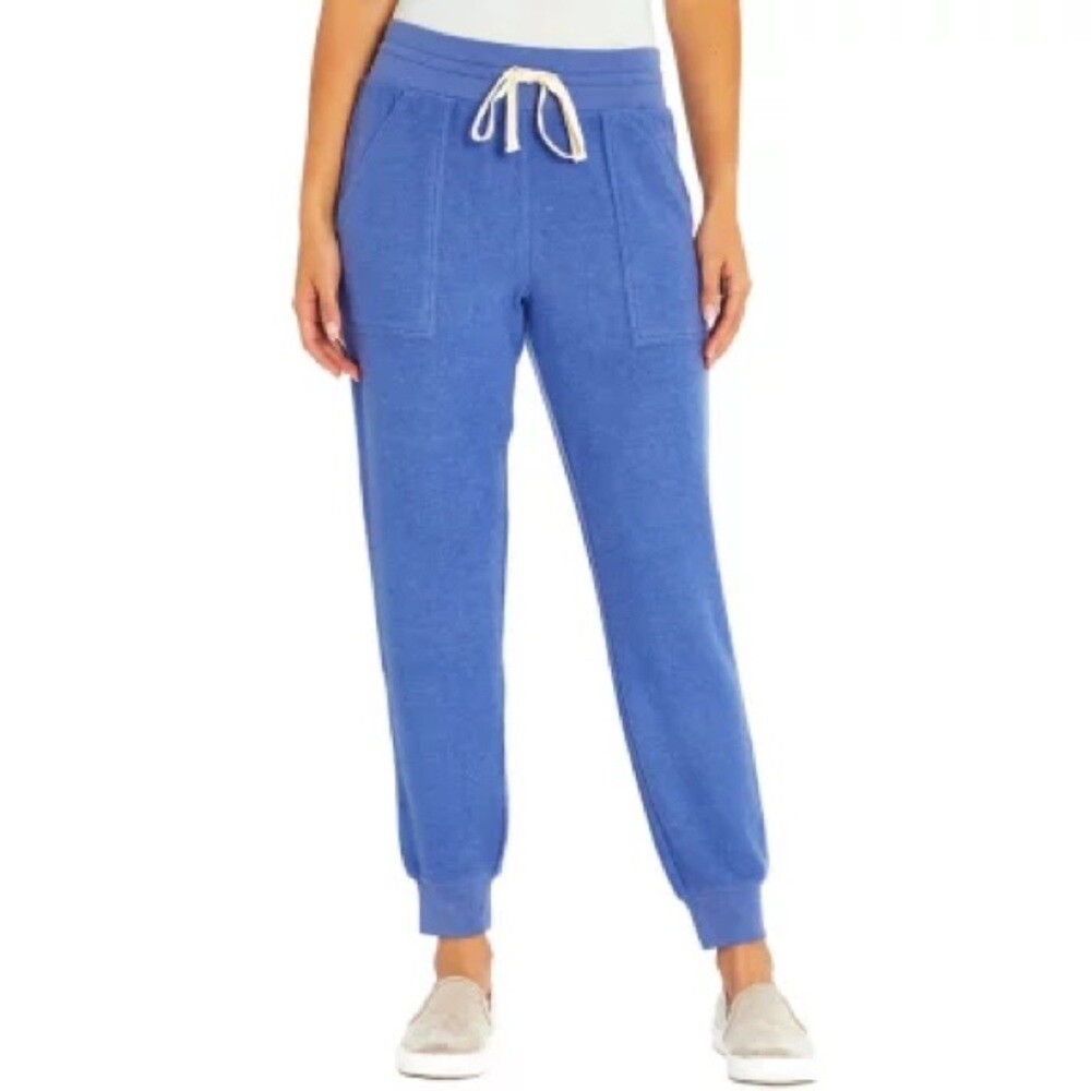 WILDFOX Plush Everyday Blue Joggers Size Medium Gem