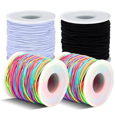 Stretchy Bracelet String 4 Rolls 660FT 1mm Sturdy Elastic String for Bracelet...