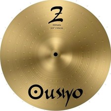 OUSIYO 13 Inch Brass Cymbal for Drums Unused Rock Jazz Pop Live Performance