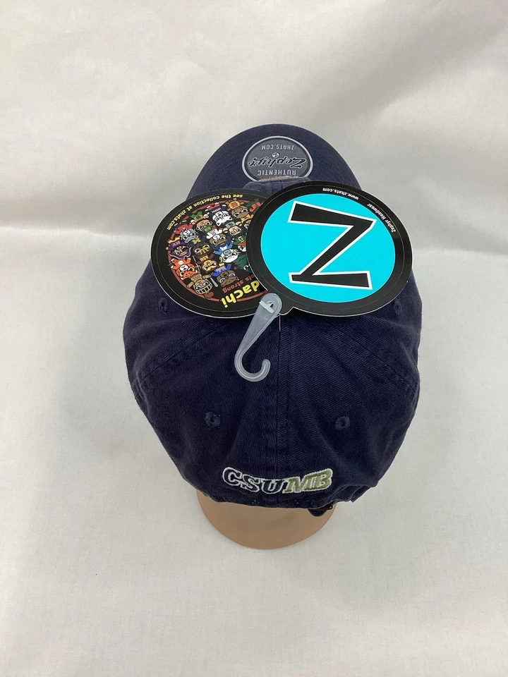 Gorra de béisbol CSUMB Otters Tokyodachi Zephyr Chibi Mascota azul marino ajustable nueva con etiquetas Foto 4 de 4