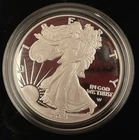 2021-S Proof $1 Type 2 American Silver Eagle Box, OGP & COA
