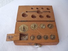 Antiker originaler Biedermeier-Gewichtssatz mit Feingewichten - 19. Jhd.