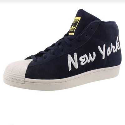 Adidas Originals Pro Model New York Shoes Mid Rise Men's Sneakers Size 6 EUC