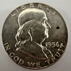 1956 Franklin Half Dollar 90% Silver Coin