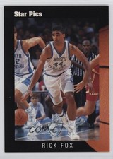 1991 Star Pics Auto Rick Fox #69 Auto 3c7