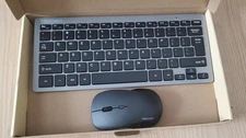 TECKNET Wireless Keyboard and Mouse Combo, Mini Cordless Computer Keyboard 