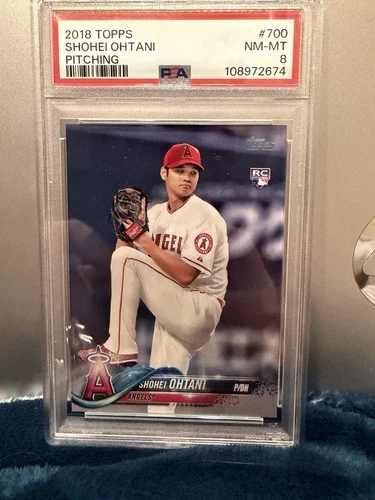 SHOHEI OHTANI 2018 Topps Series 2 (Pitching) Rookie RC #700 - PSA 8