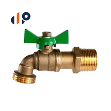 Lead Free Brass MIP 1/4" Turn Hose Bibb 3/4