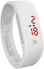 LED ORIGINAL Orologio Digitale Unisex Quadrante Led, Accensione Touch, Cinturino