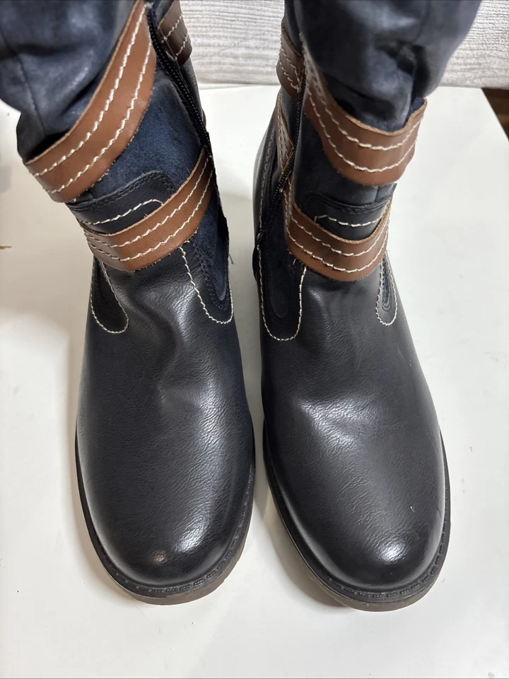 NEW Spring Step Women's Boisa Winter Boot Navy Shoes Size 42 10.5-11 - Image 3 of 4