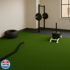 Ottomanson Artificial Turf Golf Hitting Mat 6'6" x 10' Indoor/Out