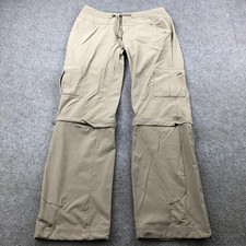 Mountain Hardwear Pants Womens 6/32 Khaki Convertible Zip Off Hiking Cargo Tech