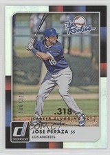 2016 Panini Donruss The Rookies Stat Line Career 100/318 Jose Peraza #TR13 q2s