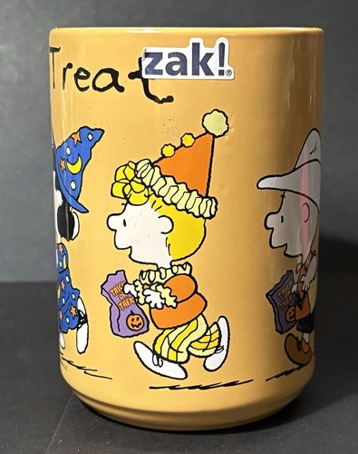 Peanuts Trick or Treat Halloween Coffee Mug Tea Mug 16 oz Zak! New - Picture 2 of 7