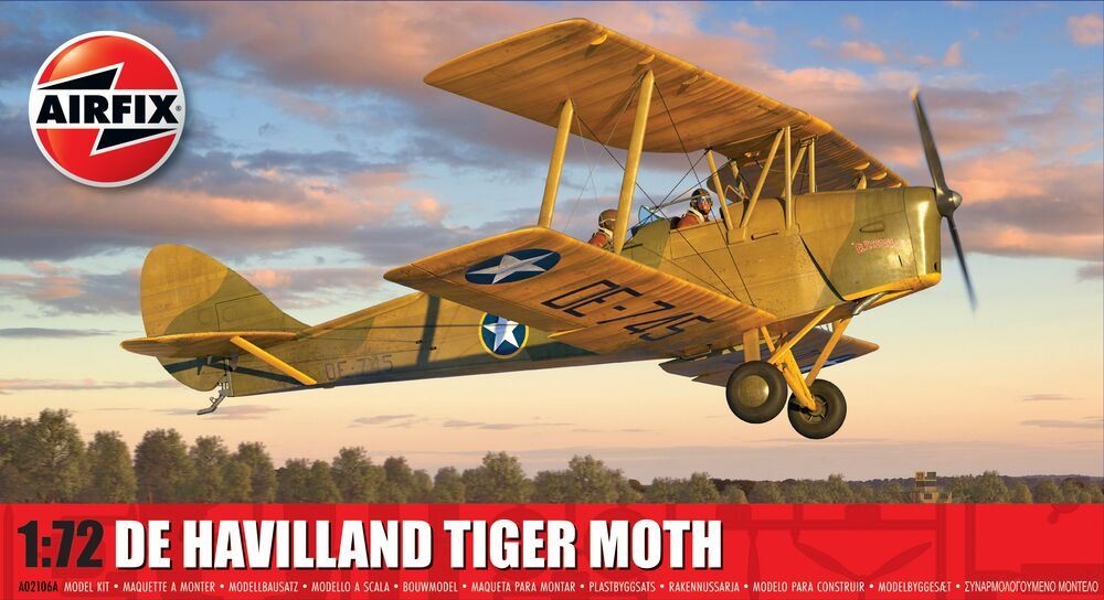 Airfix de Havilland Tiger Moth 1:72 Scale Plastic Model Aircraft Kit A02106A - Image 5