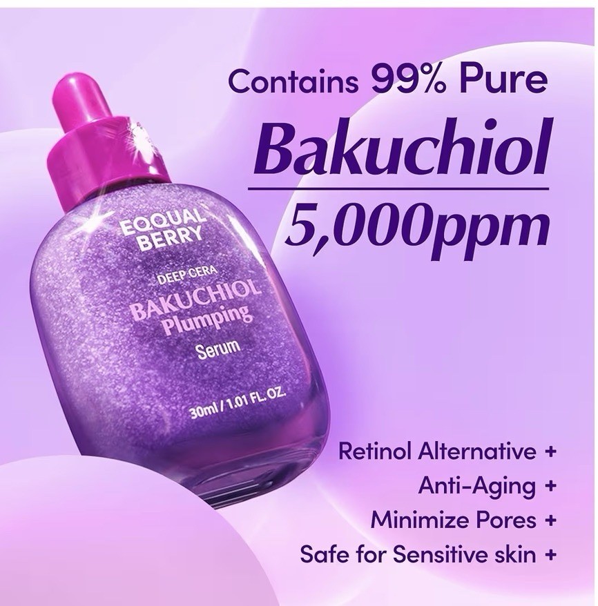 EQQUALBERRY Bakuchiol Plumping Serum 30ml