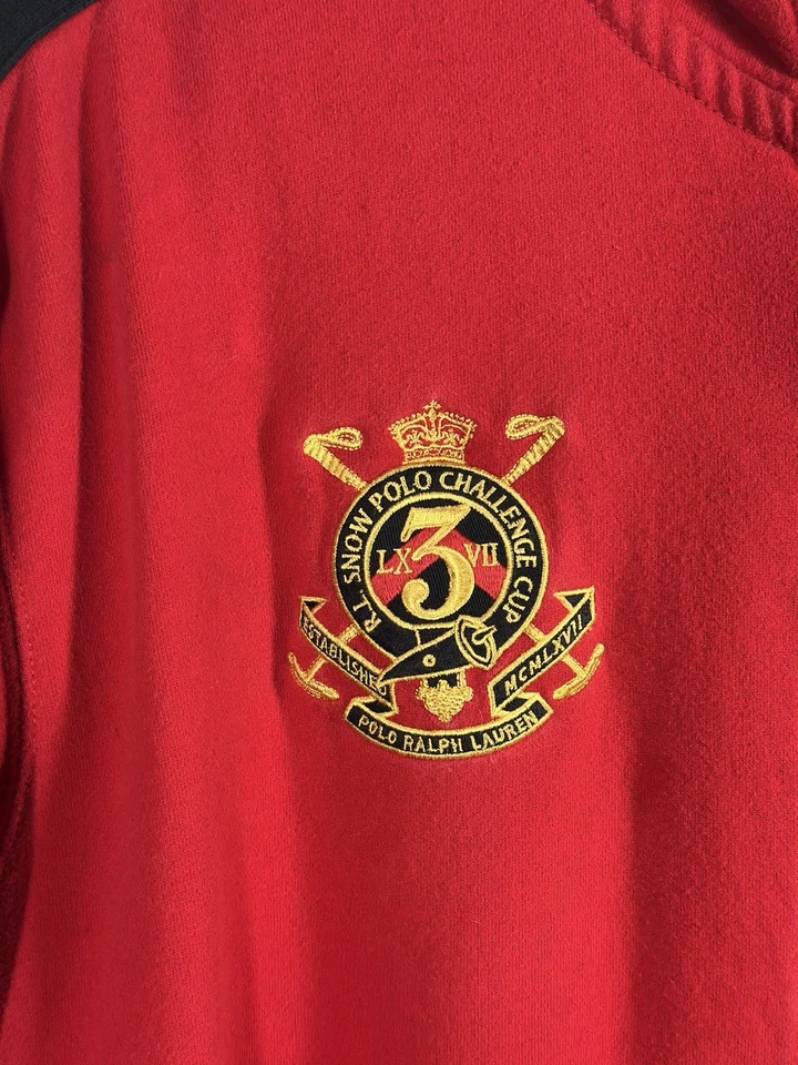 FLAWED Polo Ralph Lauren 3XLT Tall Hoodie Snow Cup Rare Vintage Big Pony - Image 4 of 4