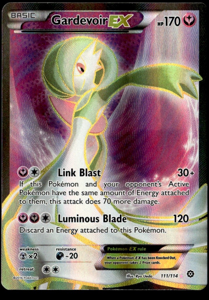 Gardevoir EX (Full Art) Ultra Rare Holo XY - Steam Siege 111/114