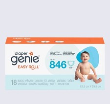 Diaper Genie Easy Roll Refill 18 Bags Per Refill Holds Up to 846 Newborn