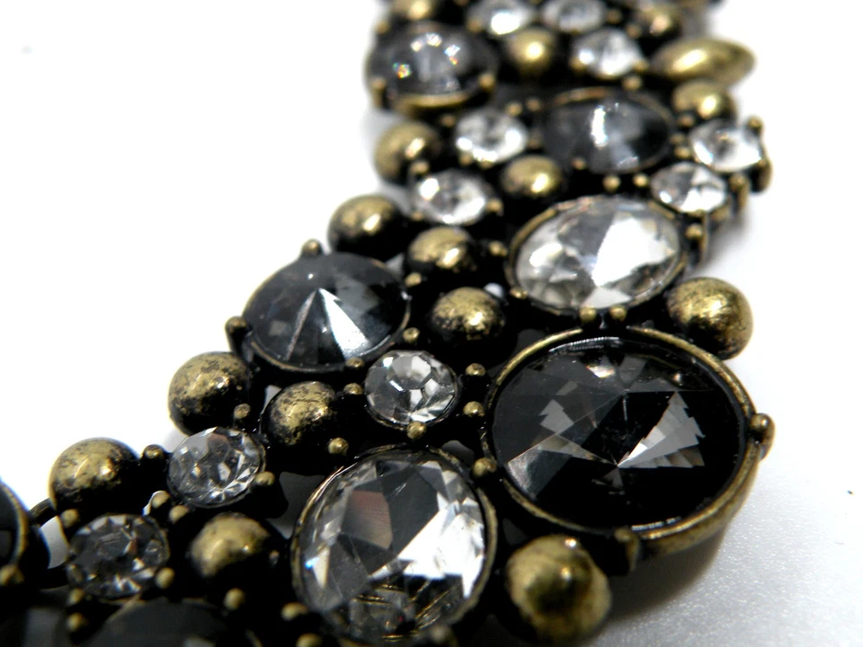 Серый бальный заявление коренастый нагрудник Clubbing женщин подвеска золотистый ожерелье - Изображение 4 из 4