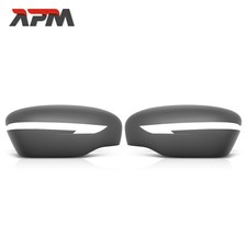 2x Spiegelkappe L+R Grau Grundiert mit Blinker Lampenloch für Nissan J11 J11