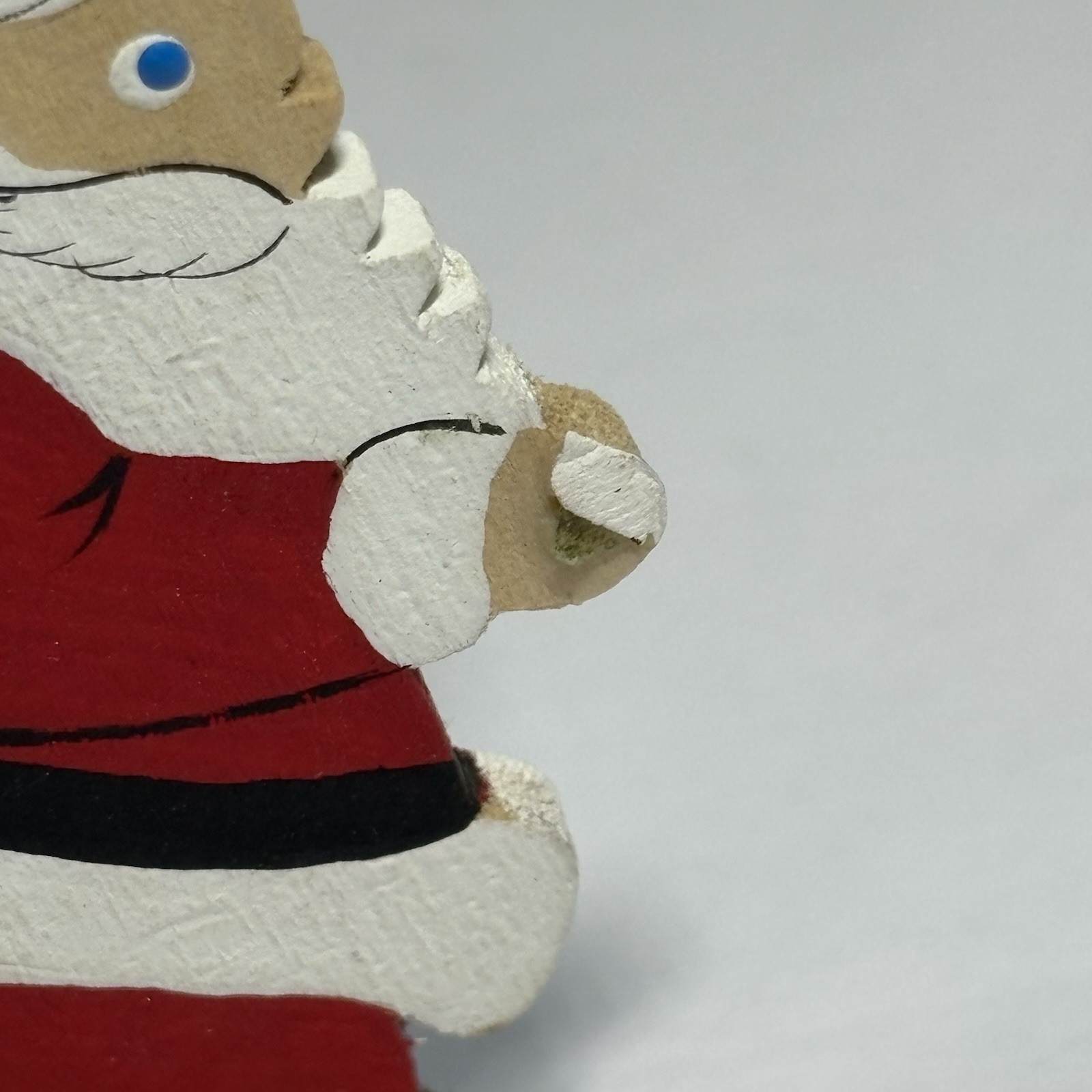 VTG Emgee Hawaii Ornament Lost in Paradise Santa Sleigh Reindeer Wood TLC *AS IS